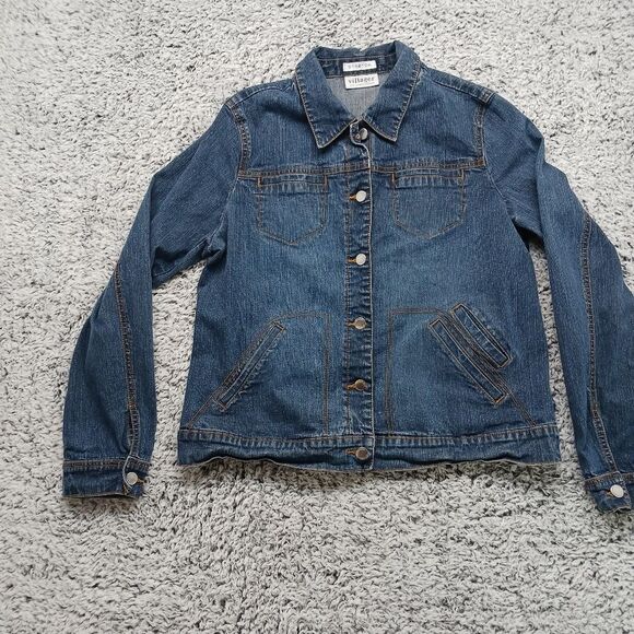 Liz Claireborne Villager Stretch Denim Jacket Women's 14. Five Pockets.......... - Picture 4 of 10